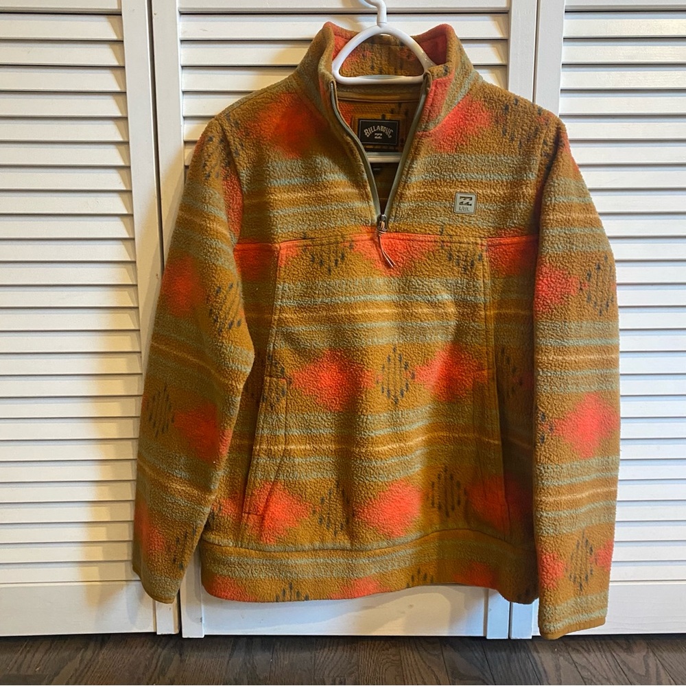 Billabong Quarter Zip Fleece Jacket Medium